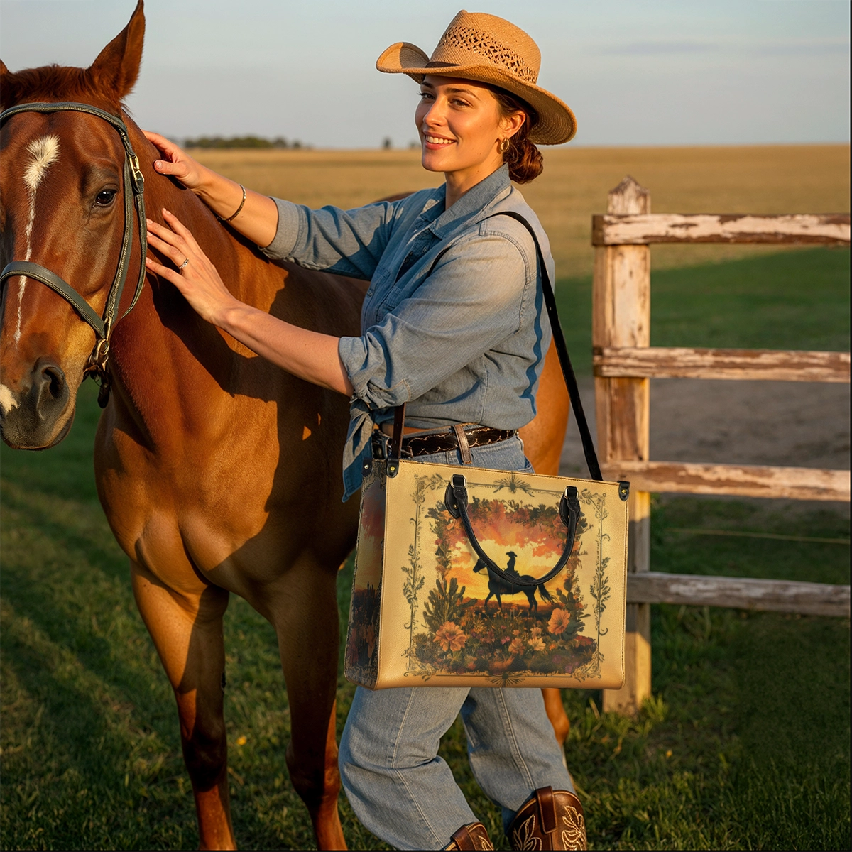 Westavelle Desert Bloom Ride Leather Bag