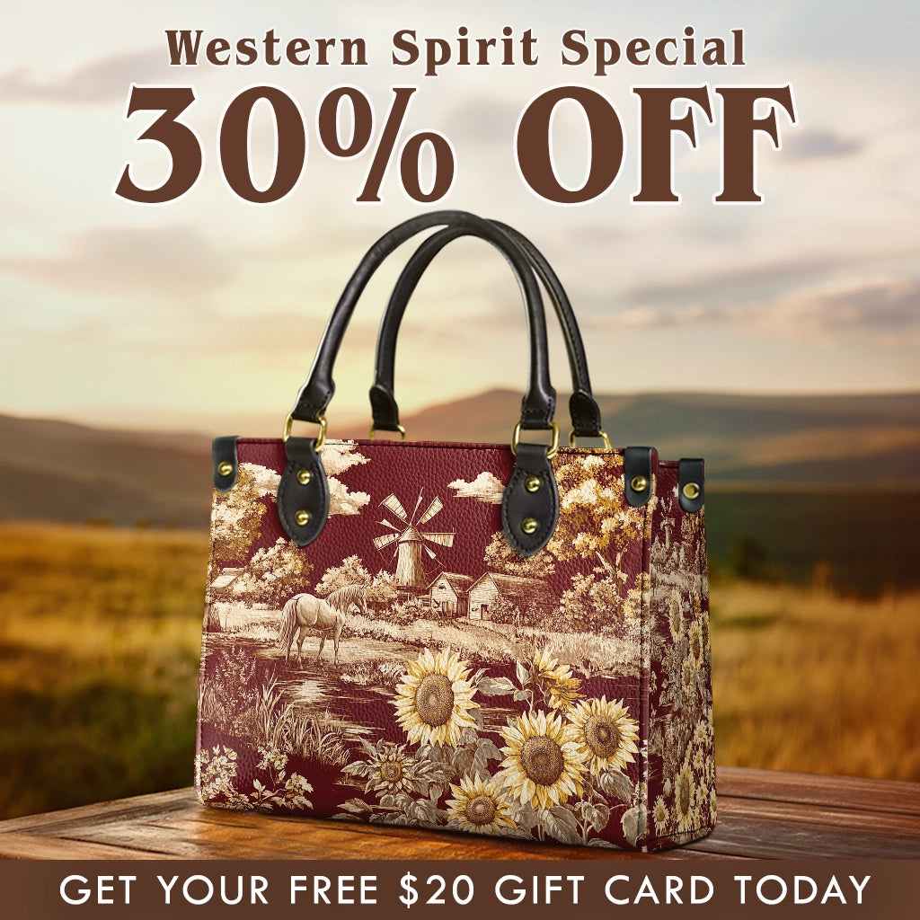 Westavelle Rustic Bloom Leather Bag