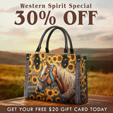 Westavelle Golden Horse & Sun Leather Bag
