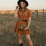 Westavelle Sunflower Horseheart Leather Wallet Purse