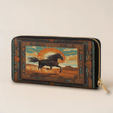 Westavelle Desert Storm Horse Leather Wallet Purse