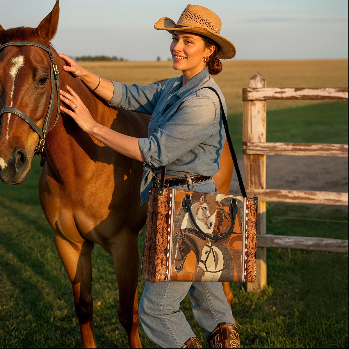 Westavelle Bridle & Burnt Clay Leather Bag