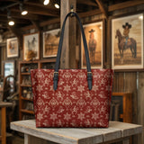 Westavelle Rodeo Rouge Leather Tote Bag