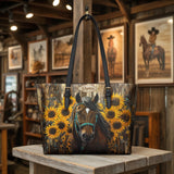 Westavelle Sunflower Horseheart Leather Tote Bag
