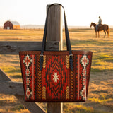 Westavelle Blazing Star Leather Tote Bag