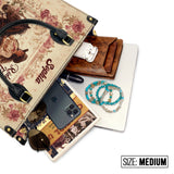 Westavelle Personalized Wild Rose Rider Leather Bag