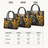 Westavelle Personalized Sunflower Horseheart Leather Bag